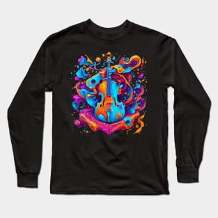 Violin Colors War Long Sleeve T-Shirt